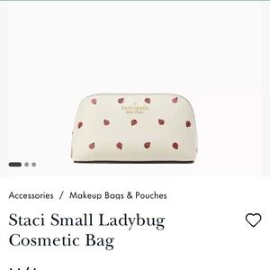 ‼️NWT‼️Kate Spade Small Staci Ladybug Cosmetic Bag